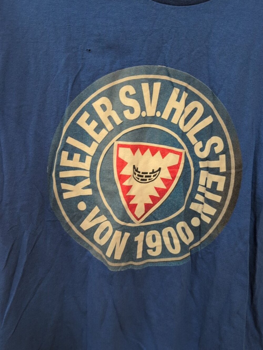 Gildan Shirt Mens L Blue Short Sleeve Holstein Kiel Soccer Football Club Graphic - Picture 3 of 7